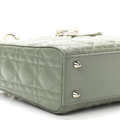 Christian Dior Lambskin Cannage Small My ABCDior Lady Dior Cedar Green 8 of 9