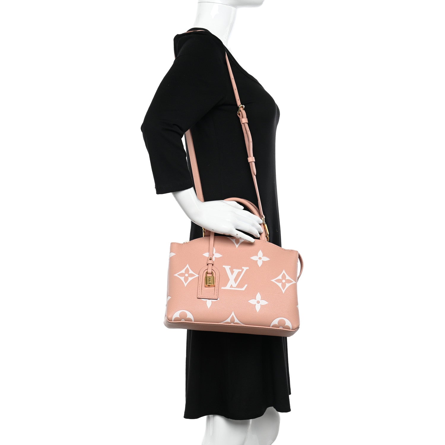 Louis Vuitton Empreinte Monogram Giant Petit Palais Rose Trianon Creme 3 of 9