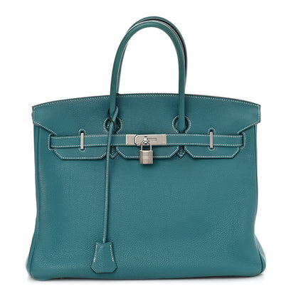 Hermes Togo Birkin 35 Blue Jean 1 of 12