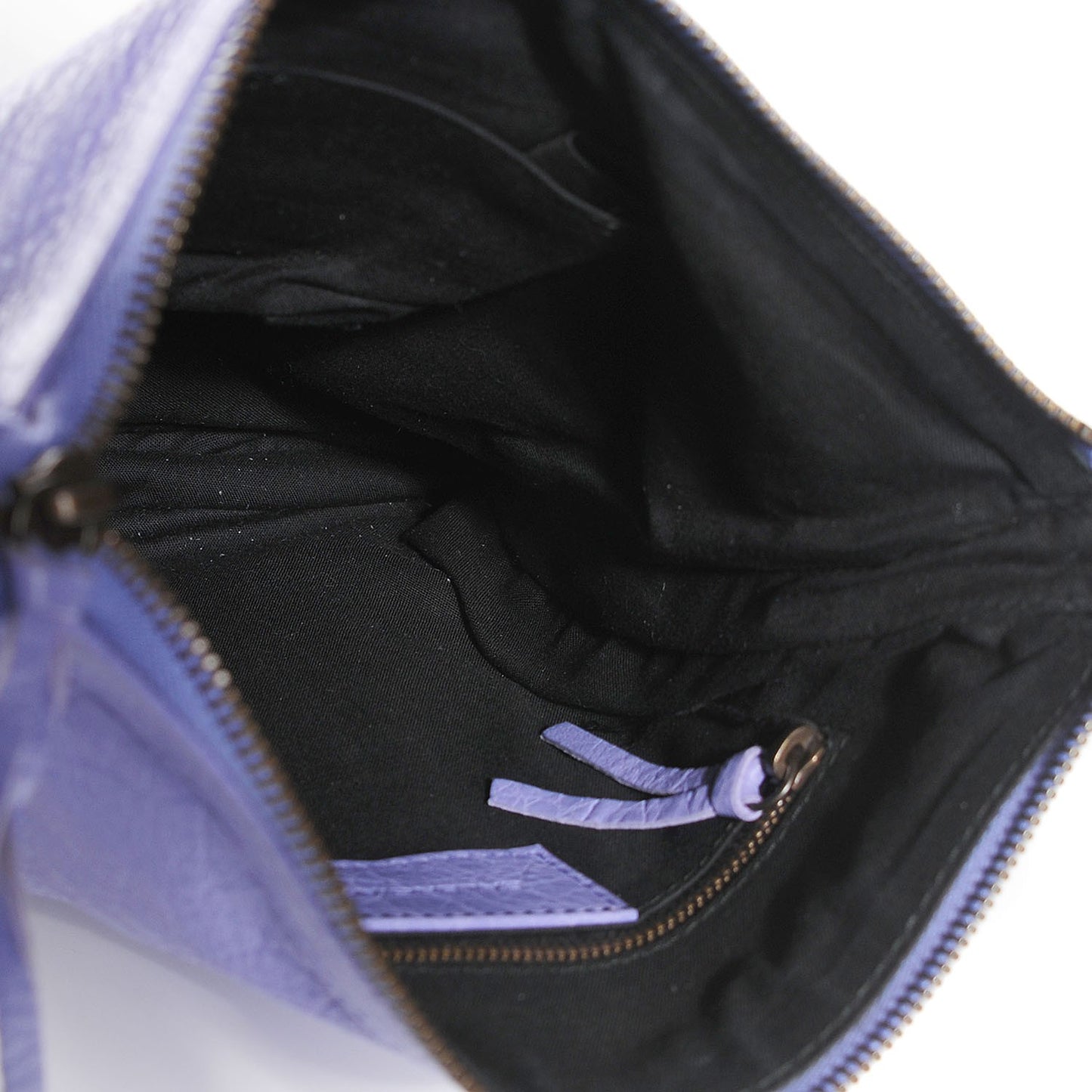 Agneau Classic Hardware Flat Crossbody Mauve