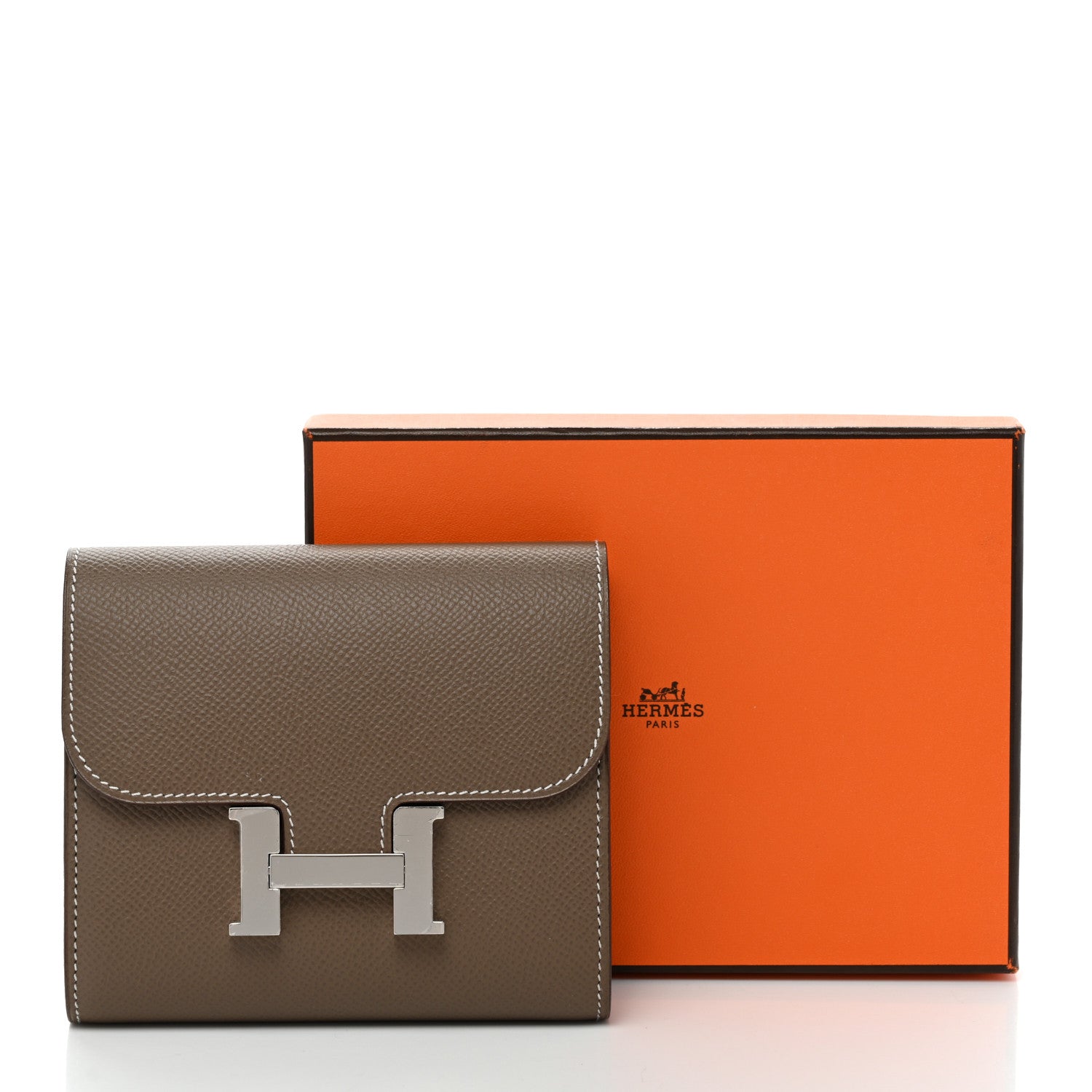 Hermes Epsom Constance Compact Passant Wallet Etoupe 7 of 7