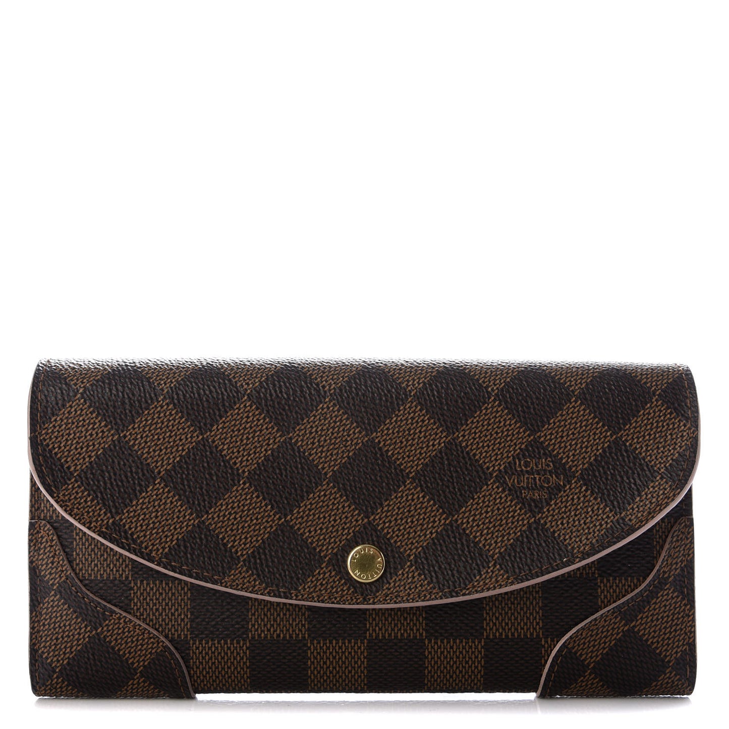 Damier Ebene Caissa Wallet Rose Ballerine