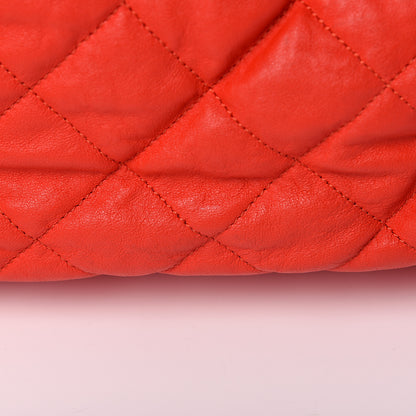 Chanel Washed Lambskin Chain Around Hobo Red 10 of 11