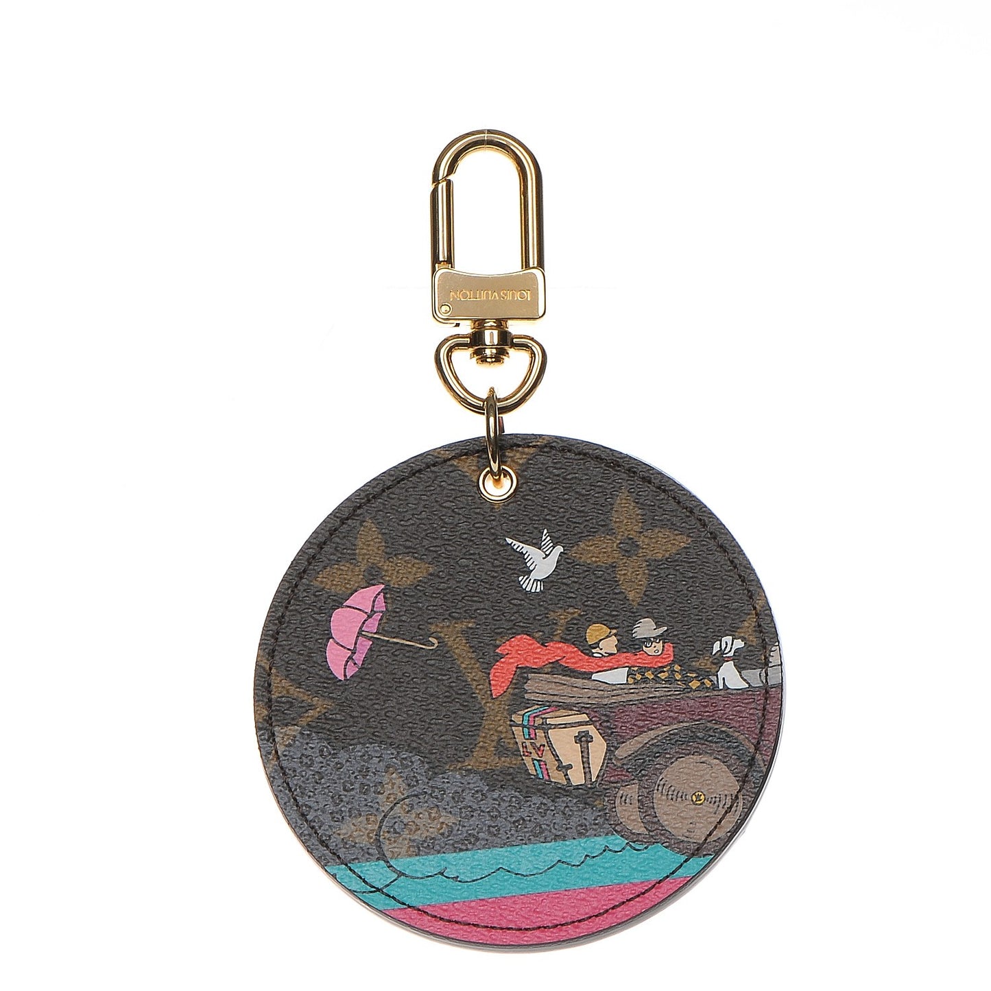 Monogram 2015 Christmas Animation Bag Charm Key Ring