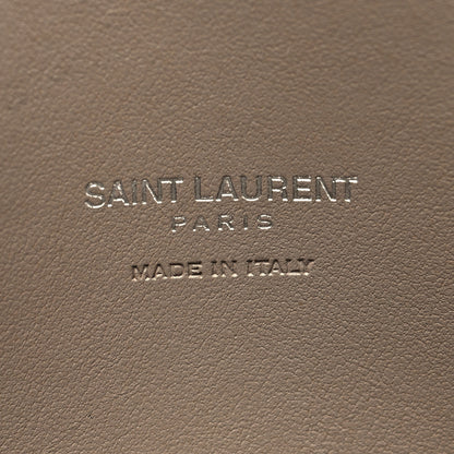 Saint Laurent Grained Calfskin Topstitch Small Classic Sac De Jour Taupe 6 of 10