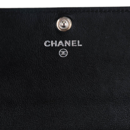 Chanel Caviar Sevruga Long Flap Wallet Black 6 of 8