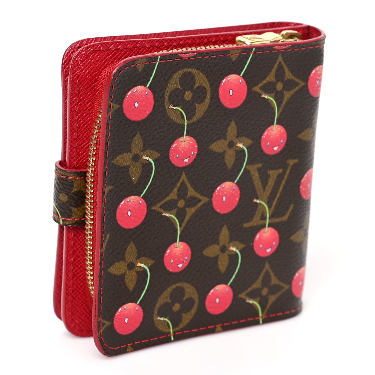 Monogram Cerises Compact Zippe Wallet