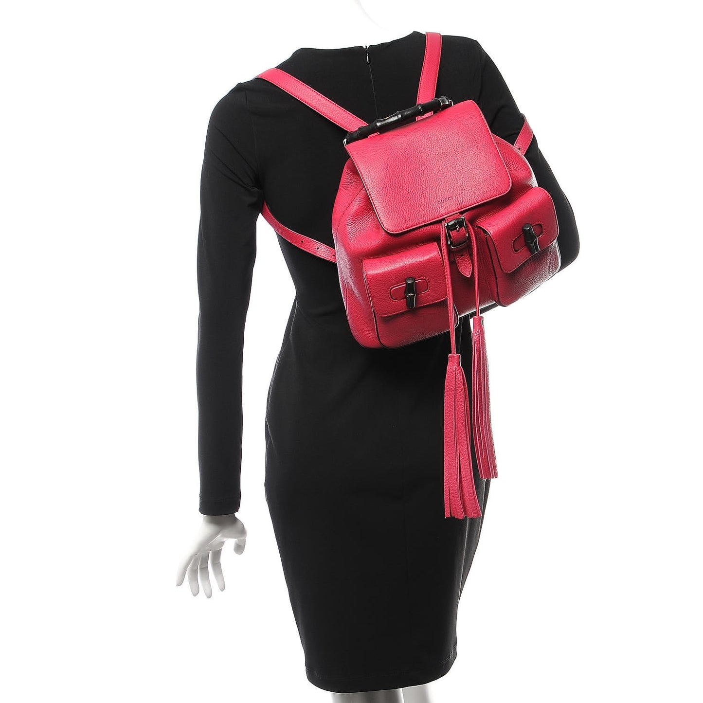 Cellarius Calfskin Medium Bamboo Backpack Petunia