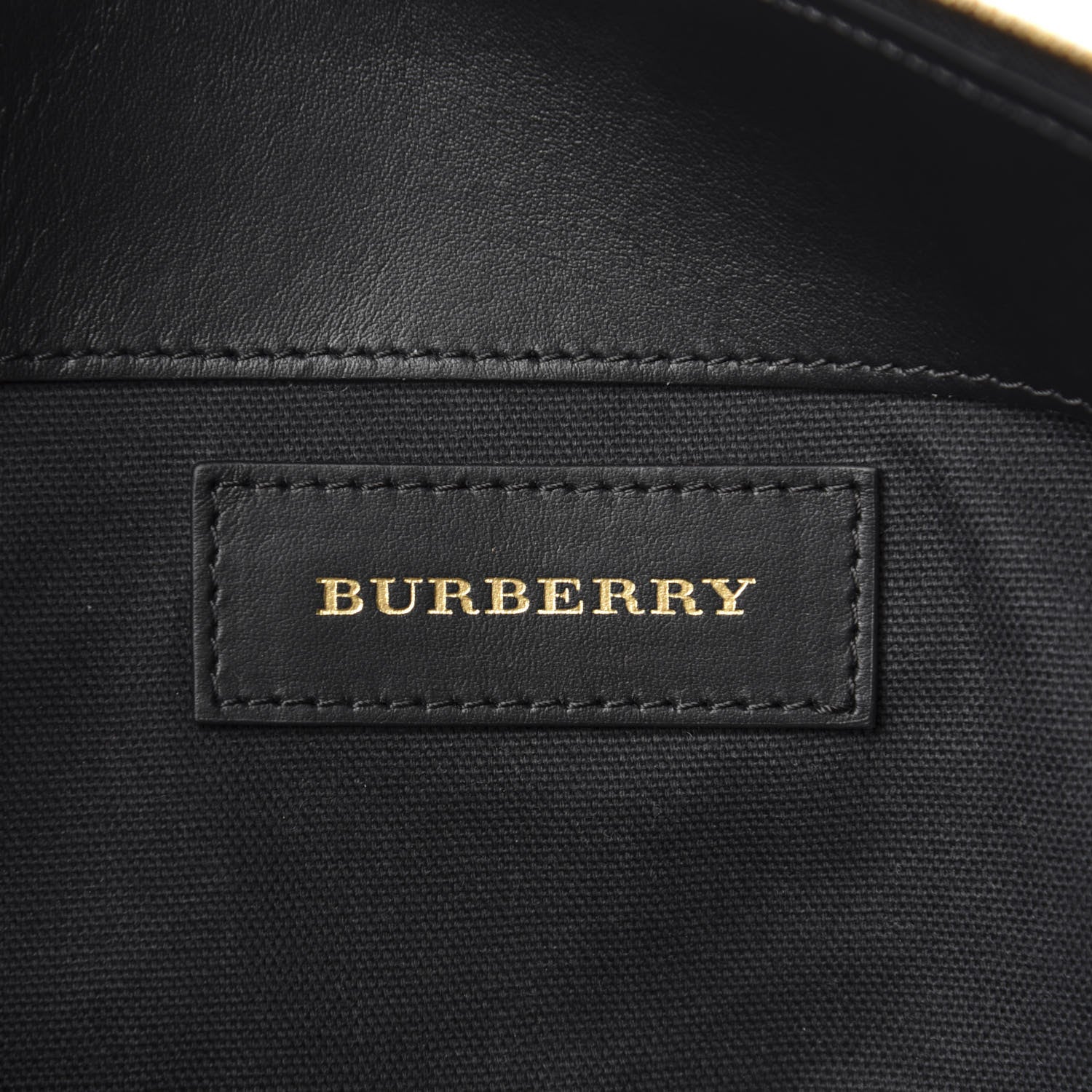Burberry Calfskin Vintage Check Kingswood Achly Diaper Bag Black 10 of 12