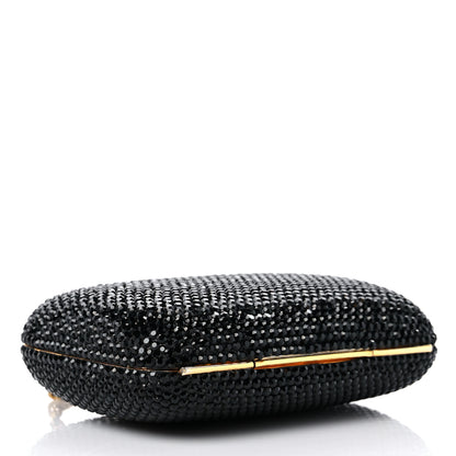 Judith Leiber Swarovski Crystal Minaudiere Clutch Black 4 of 10