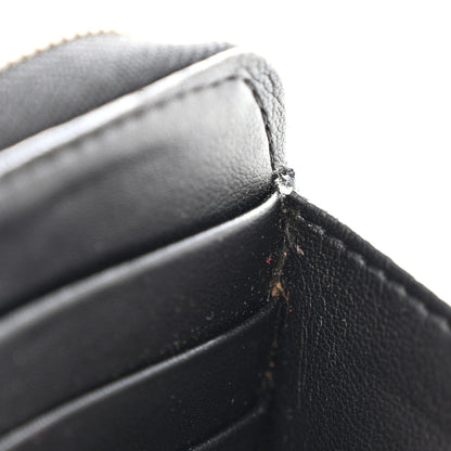 Givenchy Calfskin Logo Star Embossed Zip Around Wallet Black 18 of 19