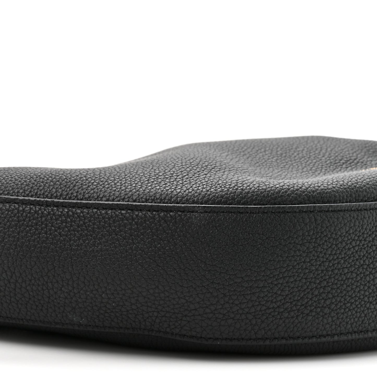 Pebbled Calfskin Augustina Hobo Black