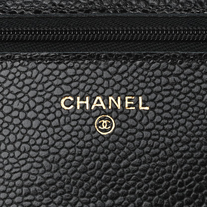 Chanel Caviar Quilted Wallet On Chain WOC Black 6 of 11