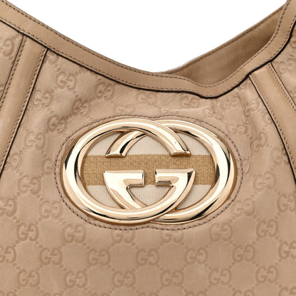 Gucci Guccissima Medium Britt Hobo Beige 8 of 19