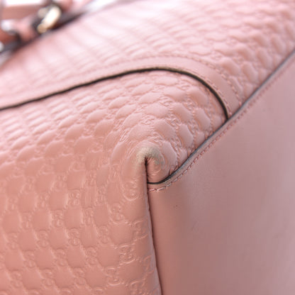 Gucci Soft Microguccissima Large Dome Satchel Soft Pink 10 of 14