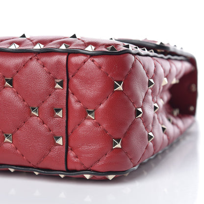 Valentino Garavani Nappa Medium Rockstud Spike Shoulder Bag Rosso Valentino 6 of 9