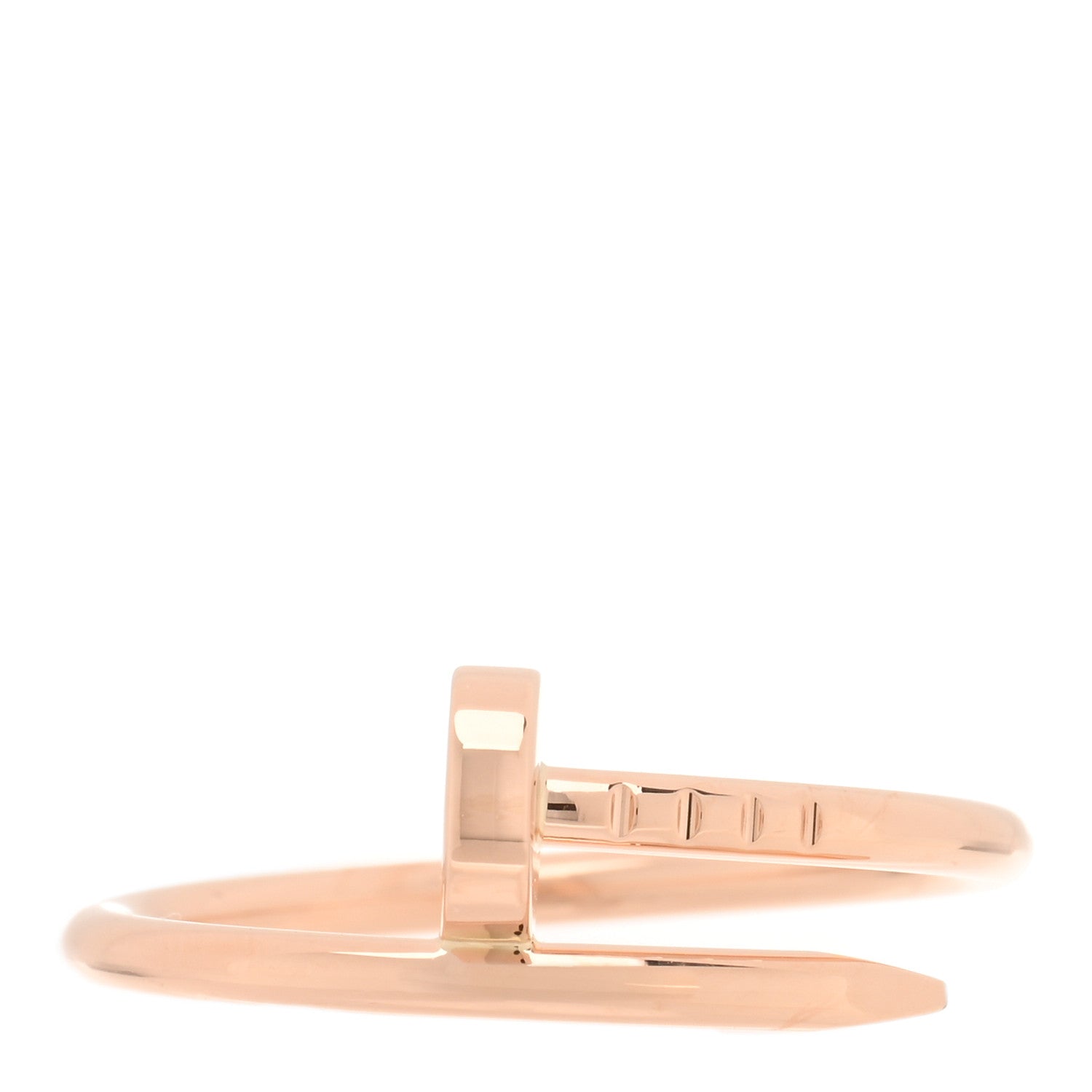 Cartier 18K Pink Gold Small Juste Un Clou Ring 55 7.25 1 of 5