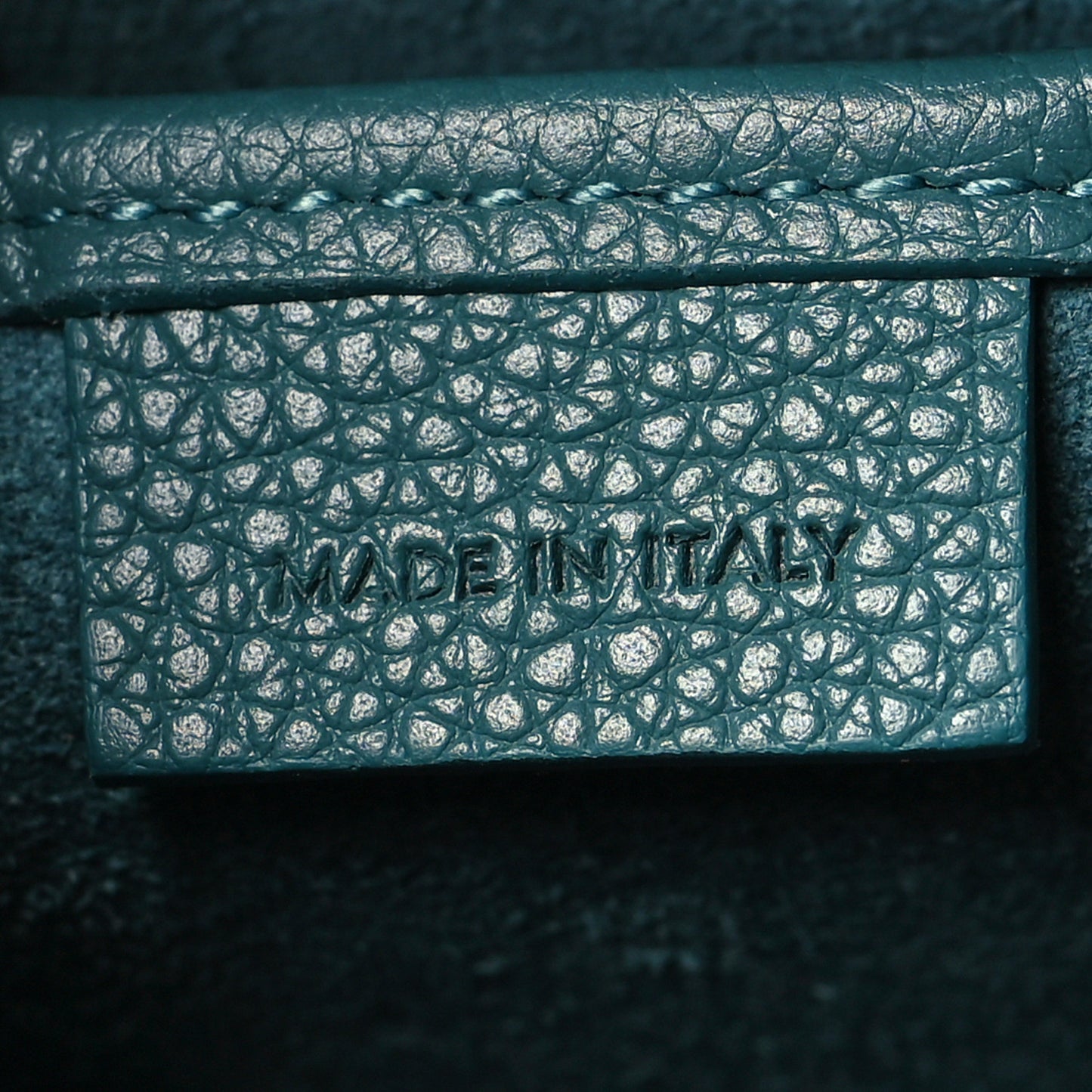 Baby Drummed Calfskin Nano Prussian Blue