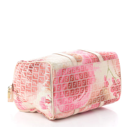 Fendi Patent Zucchino Vitello Floral Forever Boston White Multicolor Crema 4 of 9