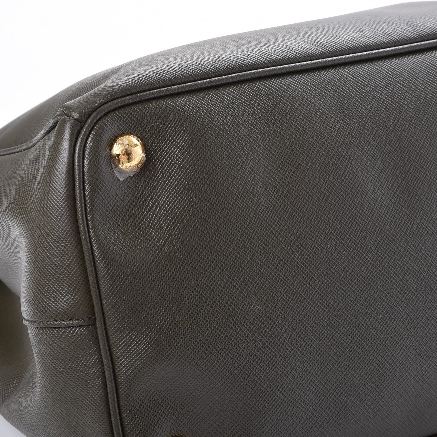 Saffiano Large Galleria Double Zip Tote Militare