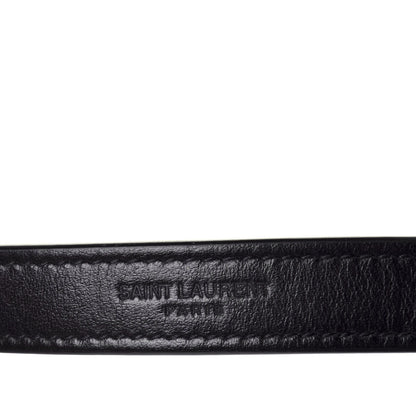 Saint Laurent Calfskin Matelasse Chevron Round Vinyle Camera Bag Black 9 of 10