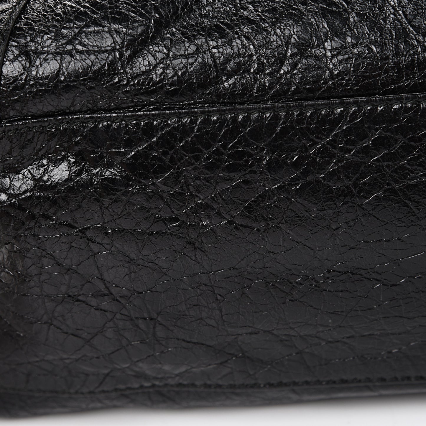 Agneau Classic Silver Hardware City Black