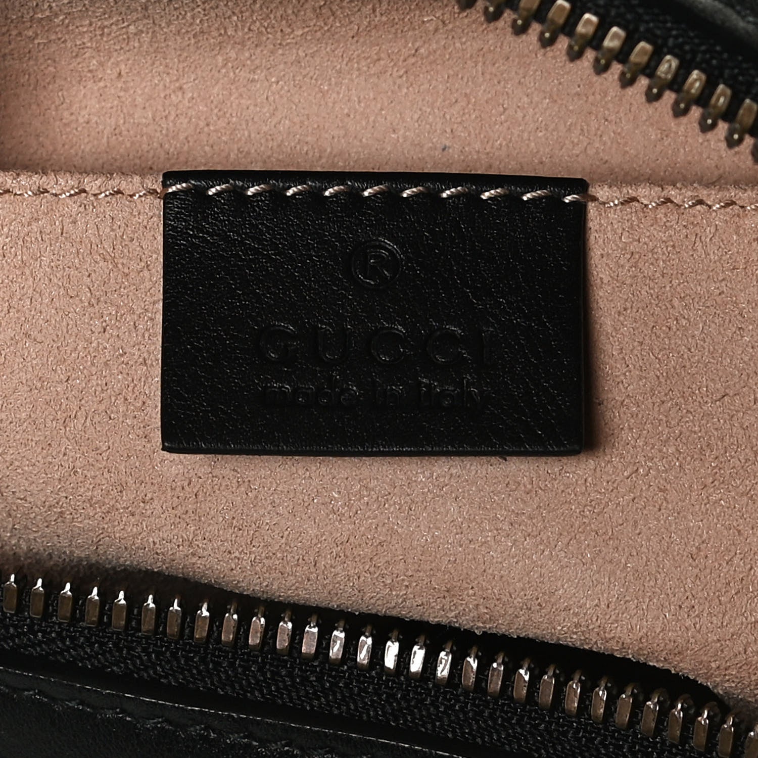 Gucci Calfskin Matelasse Small GG Marmont Chain Shoulder Bag Black 6 of 12