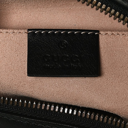Gucci Calfskin Matelasse Small GG Marmont Chain Shoulder Bag Black 6 of 12