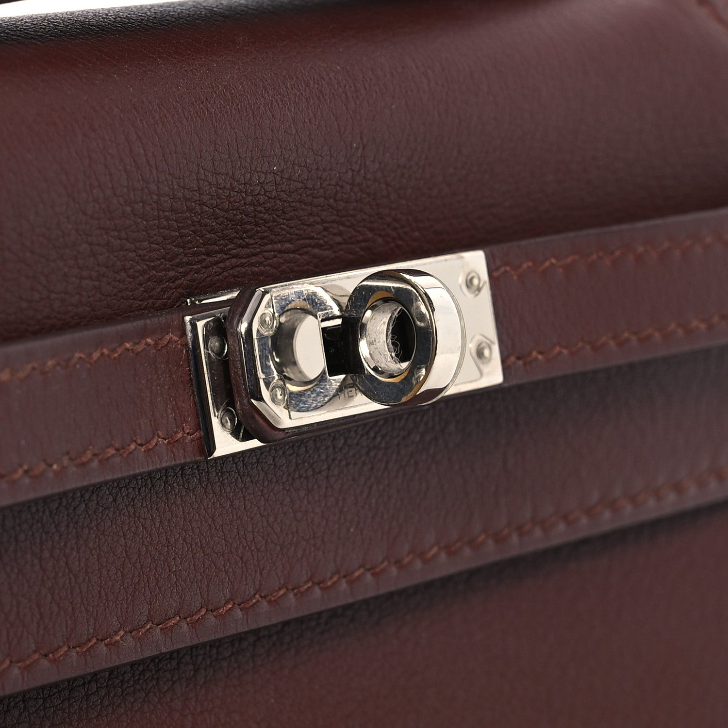 Hermes Evergrain Kelly Pochette Clutch Havane 13 of 14
