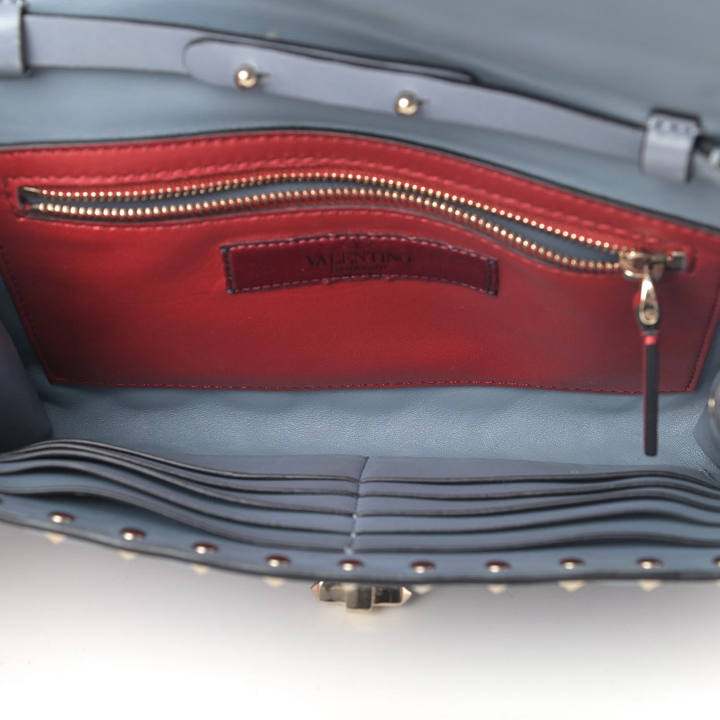 Nappa Rockstud Spike Wallet on Chain Nube