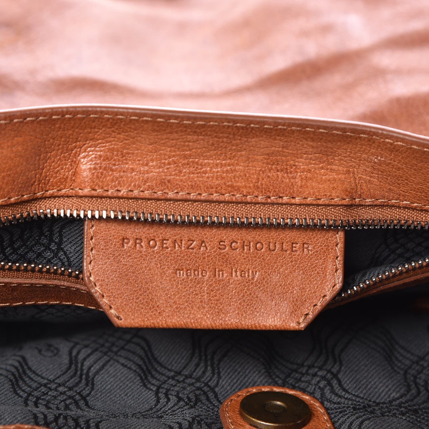 Lambskin Medium PS1 Satchel Saddle