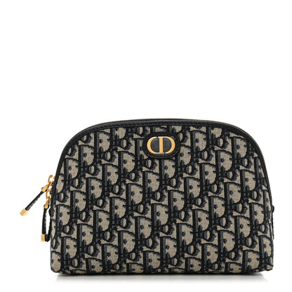 Christian Dior Oblique Montaigne 30 Pouch Blue 1 of 8