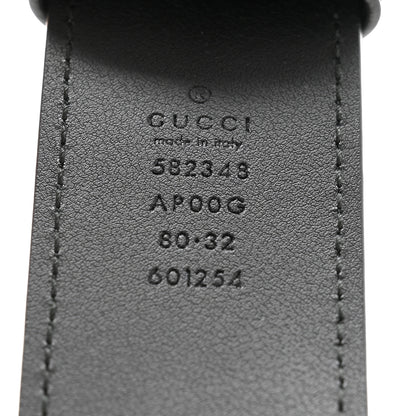 Gucci Moon Calfskin Scales Double G 40mm Belt 80 32 Black 5 of 5