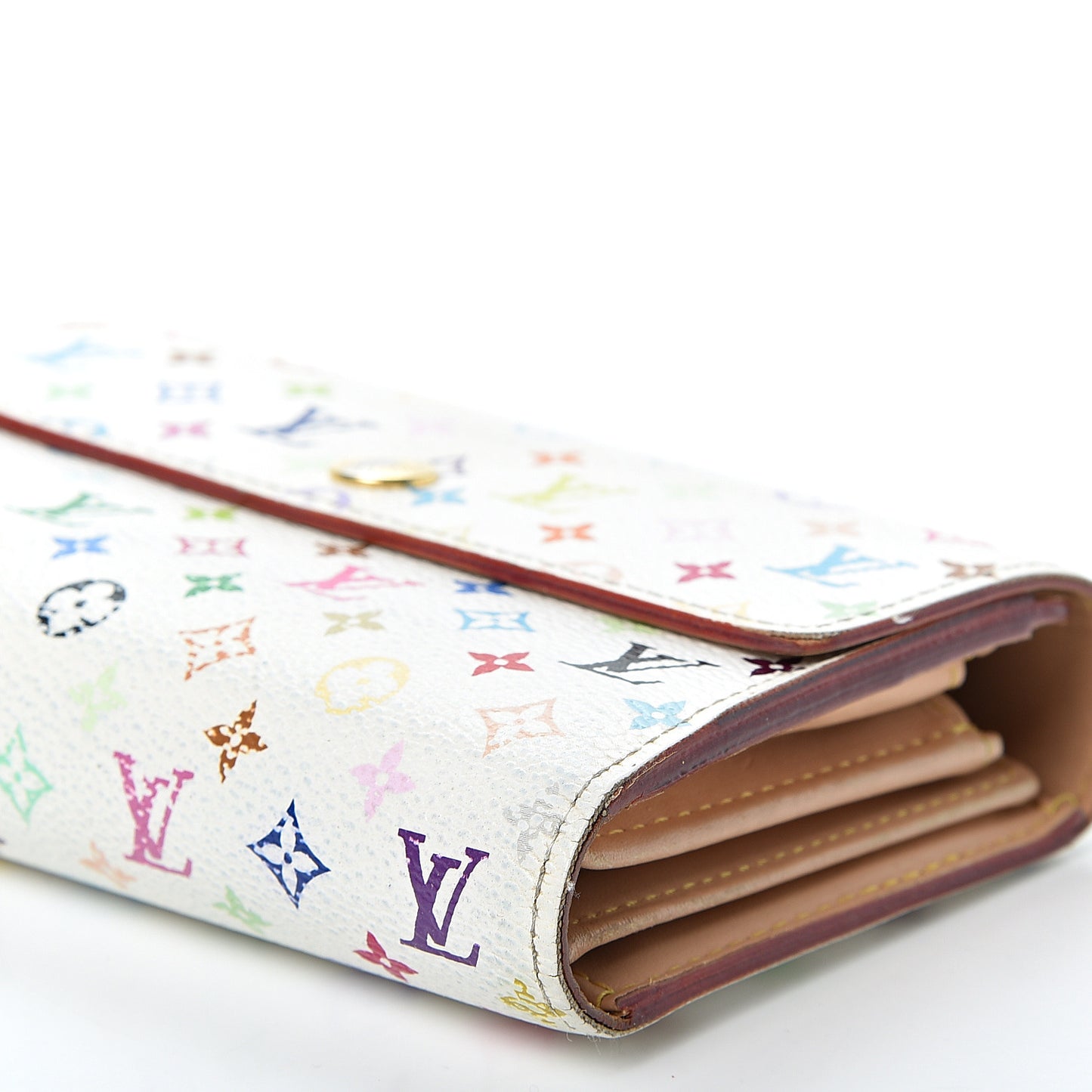 Monogram Multicolor Alexandra Wallet White