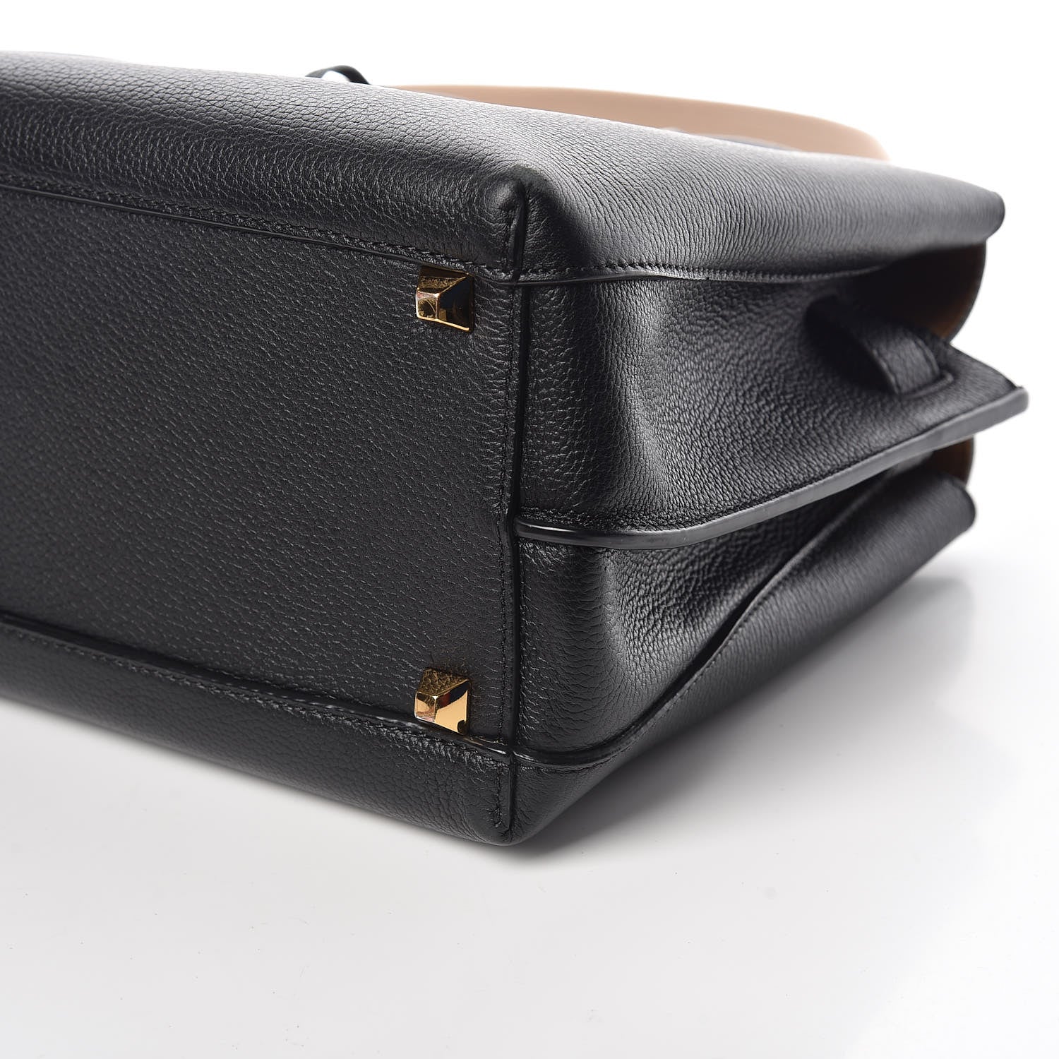 MCM Grained Calfskin Medium Milla Tote Black 9 of 13