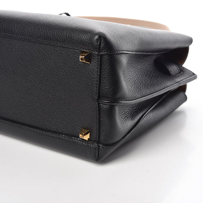 MCM Grained Calfskin Medium Milla Tote Black 9 of 13