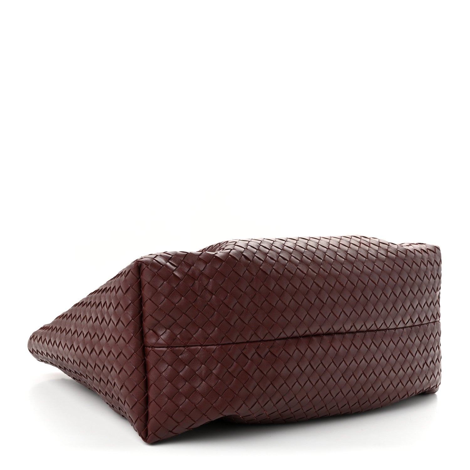 Bottega Veneta Calfskin Intrecciato Pinacoteca Reversible Tote Madder Brown Lunar 5 of 11