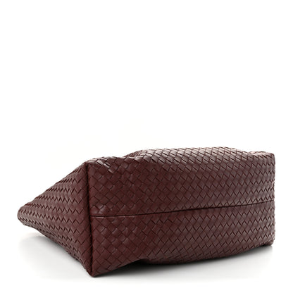 Bottega Veneta Calfskin Intrecciato Pinacoteca Reversible Tote Madder Brown Lunar 5 of 11