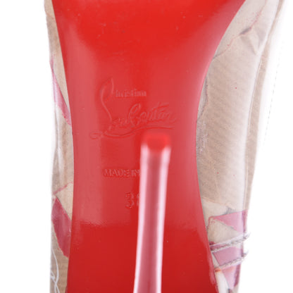 Christian Louboutin PVC Loubi Print So Kate 120 Pumps 38 Kraft 6 of 7