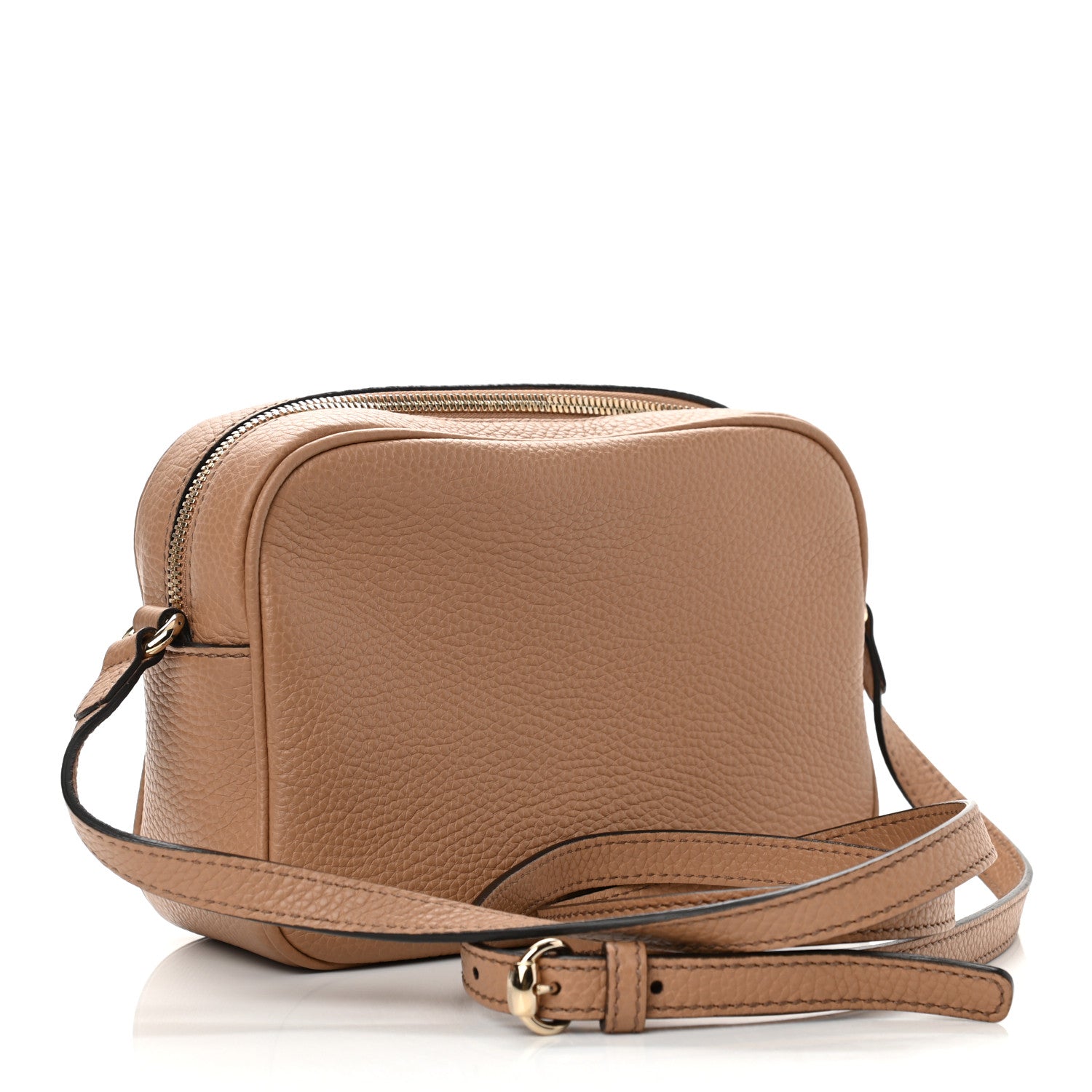 Gucci Pebbled Calfskin Small Soho Disco Bag Camelia 3 of 11