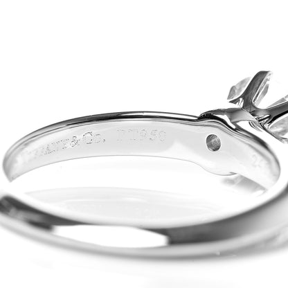 Tiffany Platinum Diamond .53ct Solitaire Engagement Ring 49 4.75 6 of 7