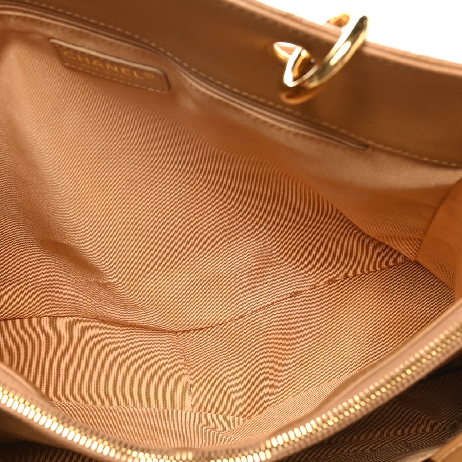 Chanel Caviar Quilted Grand Shopping Tote GST Beige 5 of 10