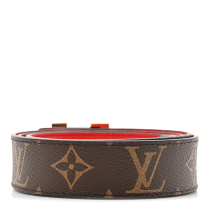 Louis Vuitton Monogram 30mm LV Initiales Reversible Belt 90 36 Coquelicot 4 of 7