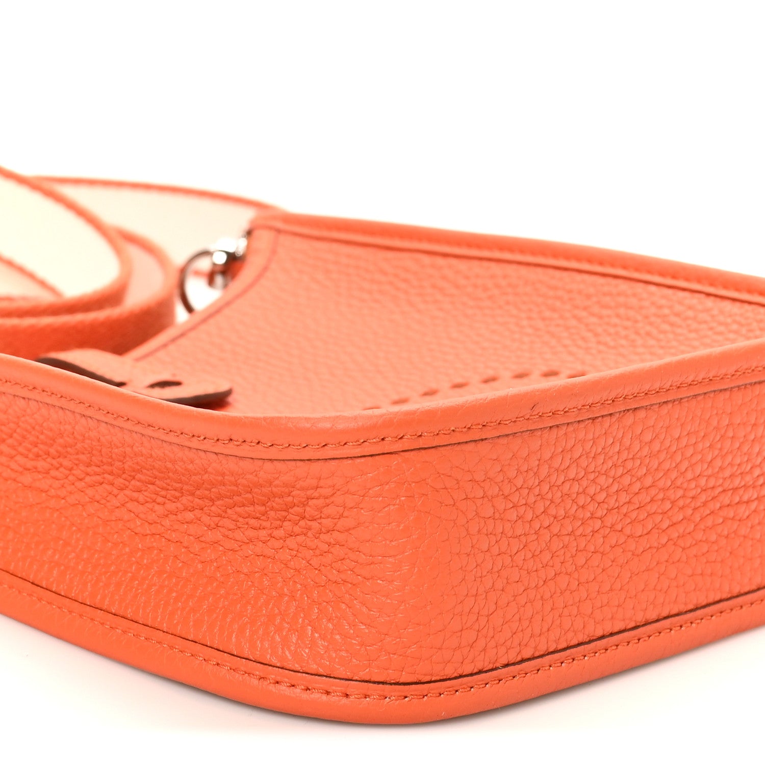 Hermes Taurillon Clemence Amazone Evelyne TPM Orange Craie 9 of 10
