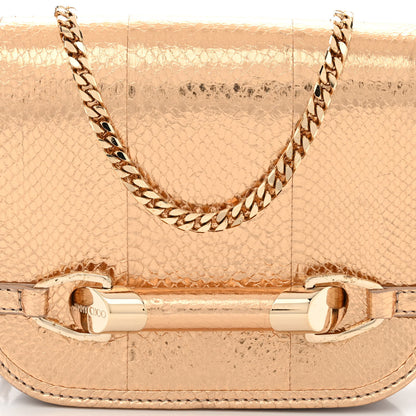 Jimmy Choo Metallic Elaphe Zadie Crossbody Bag Gold 8 of 10