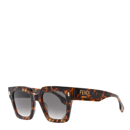 Fendi Acetate Fendi Square Sunglasses FE40101 Havana Black 1 of 6
