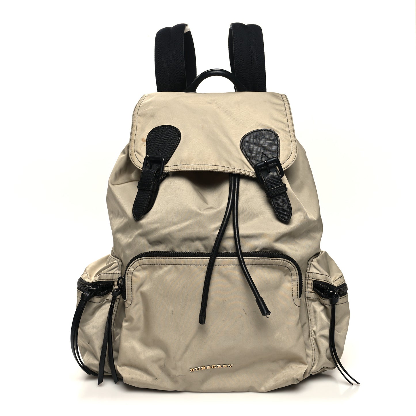 Nylon Medium Rucksack Backpack Beige