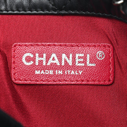 Chanel Aged Calfskin Quilted Gabrielle Backpack Black 6 of 9