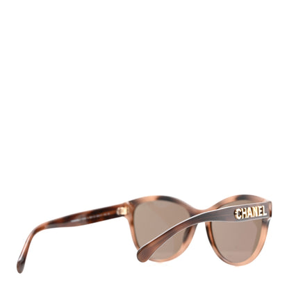 Chanel Acetate Pantos Logo Sunglasses 5458 Brown 4 of 9