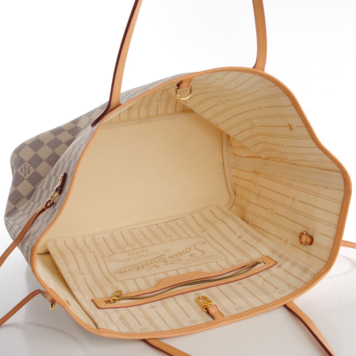 Louis Vuitton Damier Azur Neverfull MM 7 of 7